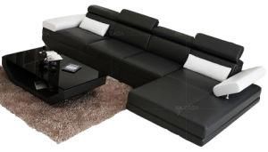 Design American Modern L Shape Sofa Italian Leather Sofa Small Furniture