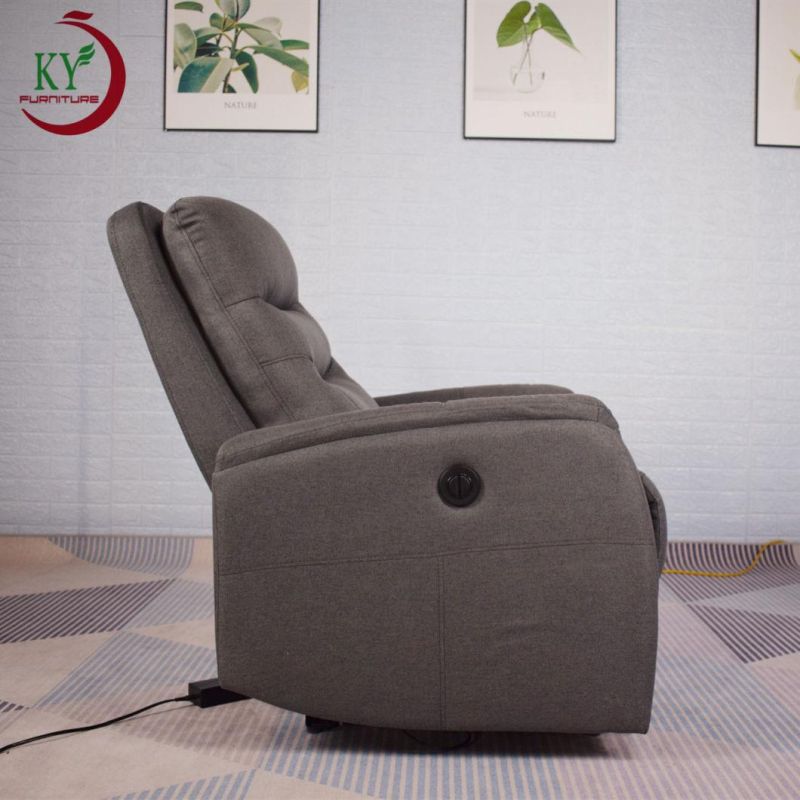 Jky Furniture Color Optional Leather Power Recliner Chair with Massage Functions for Living Room