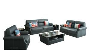 European Leather Living Room Sofa Couch 1+2+3 Living Room Sofa