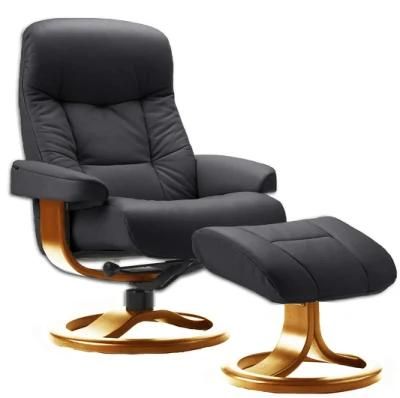Jky Furniture Modern Design 8 Points Vibration Massage Functions (2 In Ottoman 6 In Chair) Leather Leisure Chair with Ottoman