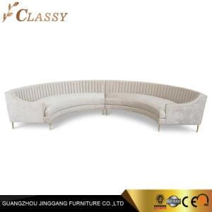 Luxury Modern Circle Sectional Velvet Sofa for Living Room