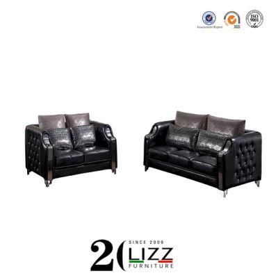European Classic Style Genuine Leather Sectional Sofa for Wholesaler