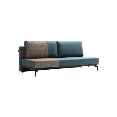 Leather Corner Solid Wooden Reception Sectional Modern Simple Leisure Two Seater Wooden Frame Sofa