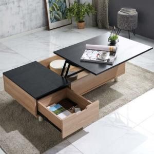 Luxury European New Classic Living Room Coffee Table Wood Carving Retro Central Coffee Table Designs