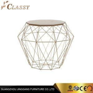 Modern Furniture Stainless Steel Golden Color Coffee Side Table