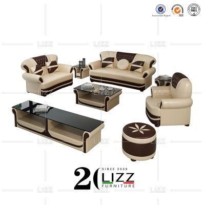 Leather Chesterfield Furniture Sectional Home Sofa Set