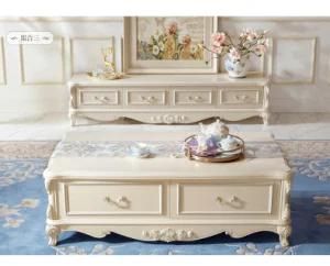Luxury TV Stand with Sliver White