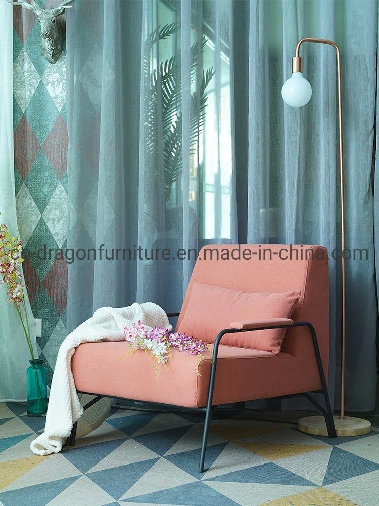 New Design Metal Frame Fabric Leisure Chair for Livingroom Furniture