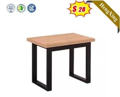 Wooden Living Room Snack Metal Frame Rustic Side Sofa Tray Table
