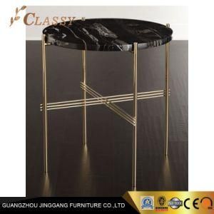 Round Marble Side Table for Living Room Furniture