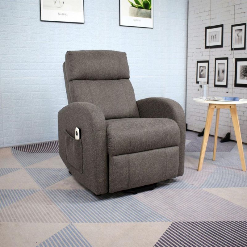 Jky Furniture Fabric Power Electric Lift Chair with Heating and Massage