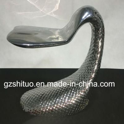 Indoor Furniture Metal Chairs, Sculpture Crafts Silver Scales