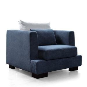 One Seat Fabric Sofa with Pillows for Living Room