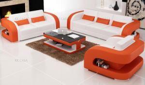 Genuine Leather Modern 1+2+3 Sofa American Style Furniture Leather Sofa