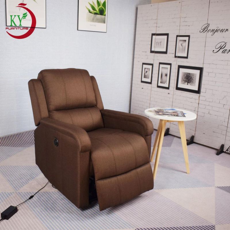 Jky Furniture Fabric Power Recliner Chair with Massage and Heating Functions for Living Room