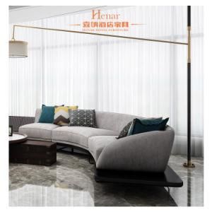 Latest Design Hotel Furniture Living Room Modern Sofa with Loung Chair
