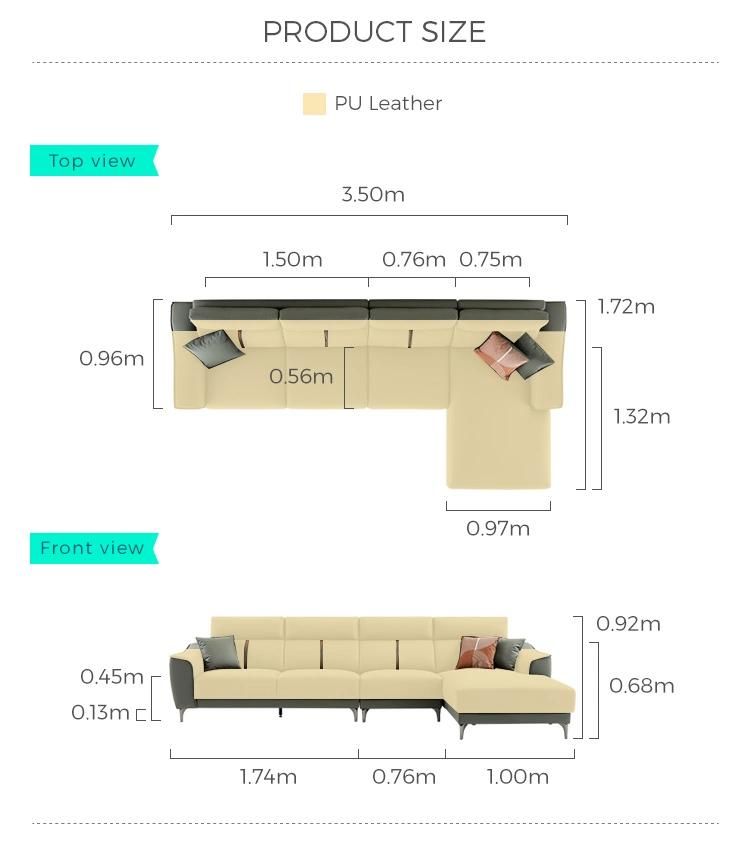 3 Wood Modern Design American Set Home Genuine Leather Sofa New S100
