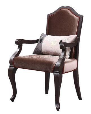 Antique Style Wooden Frame Living Room Chair Hotel Reception Chair