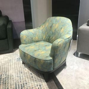 Green Leisure Chair with Fabric Upholstered for Living Room Furniture
