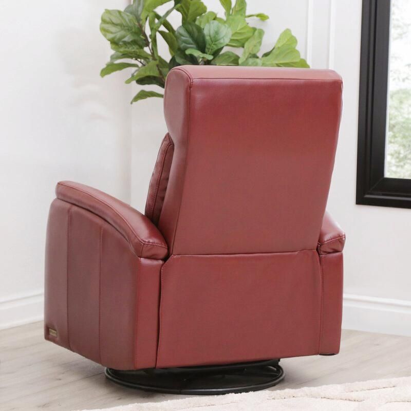 Jky Furniture Leather Rock and Swivel Power Recliner Chair with Massage Function