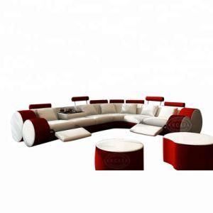 Hand Made Comfortable Living Room Leather Corner Sofa Set