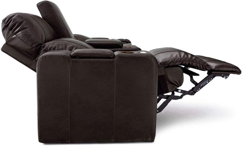 Jky Furniture High Ajustable Leather Home Theater Power Recliner Sofa Set with Customerization Functions