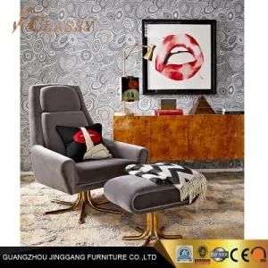 Brown Color Bedroom Ottoman Hotel Room Metal Foot Stool