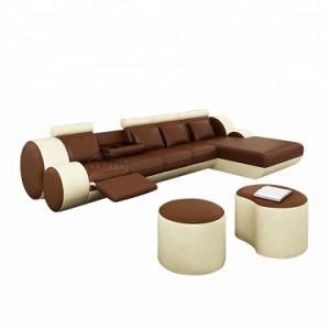 Italian Leather U Shape Corner Sofa Modern Living Room Furniture Luxury