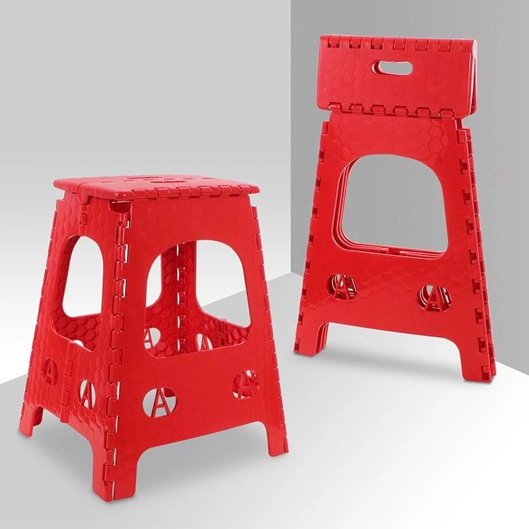46cm High, Double Handle Non-Slip Stool, Easy Storage