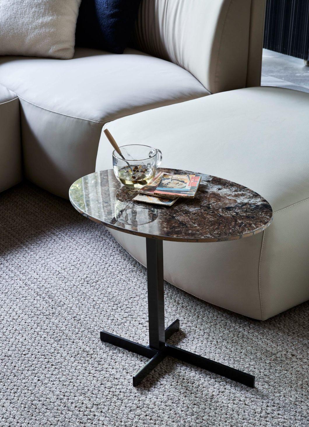 CT002 Side Table Porcelain Slab Top, Latest Design Coffee Table Ceramic Top