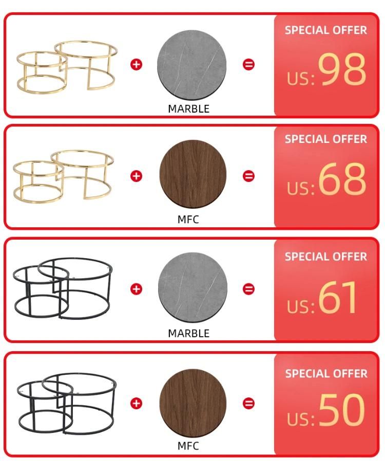 MID-Century Outdoor Hotel Furniture Sets Square Coffee Table for Sale