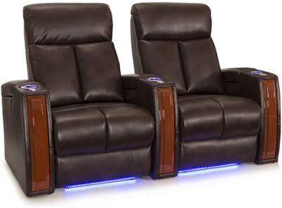 Jky Furniture Multifunction Luxury Adjustable Leather Home Theater Power Recliner Sofa Set with Customerization Functions