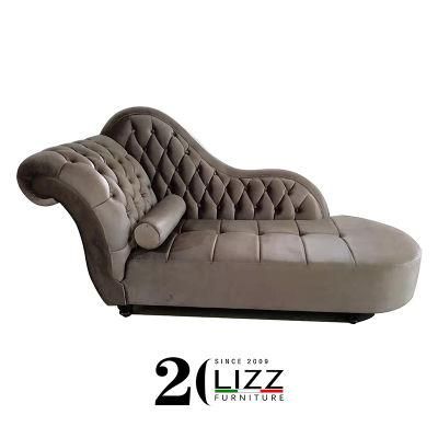 Fast Delivery Modern Chesterfield Home Fabric Chaise