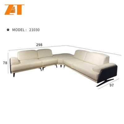 Customized Italian Style Luxury Leather Furniture Sofa Set Living Room Sofa