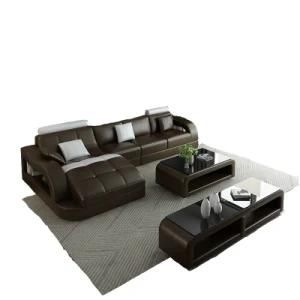 Hot Sale Modern Leisure Fabric Corner Sofa Italay Style for Living Room with Coffee Table