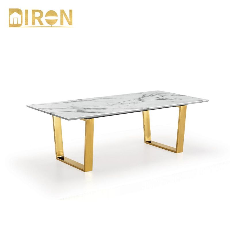2021 Newest Modern Simple Style Marble Top Tea Center Coffee Table