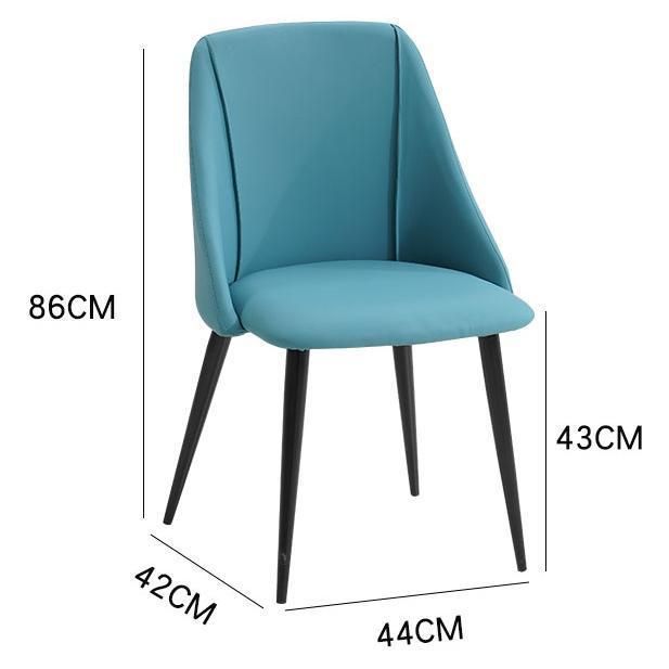 Hotel Furniture for Sale Sillas En Cuero Metal PU Seat Modern Orange Recliner Leather Chair Scandinavian Living Room Chair