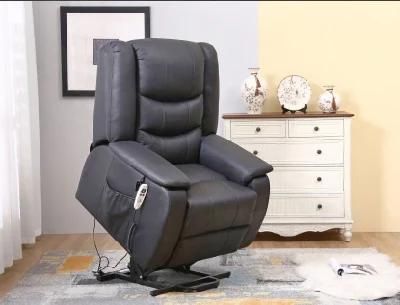 Jky Furniture Leather High Adjustable Power Lift Chair with Big Wingback