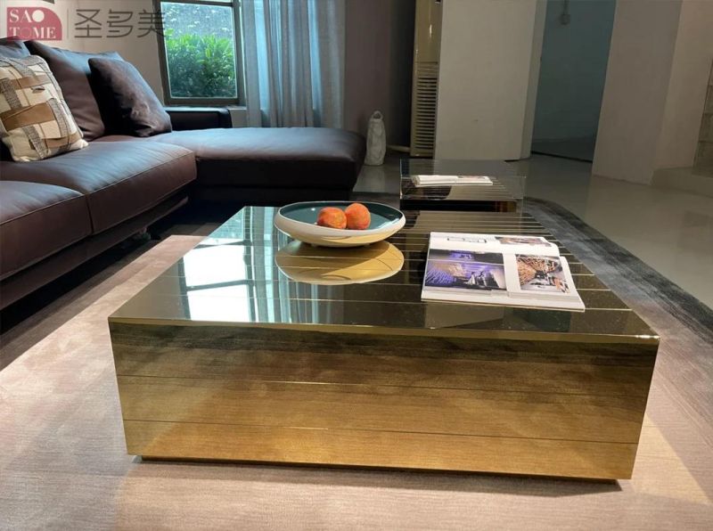 Side table Living Room Furniture Metal Frame Coffee Table