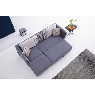 Leisure Luxury Corner Solid Wooden Nordic Modern Design Sectional Home Sofa with 3 Seater