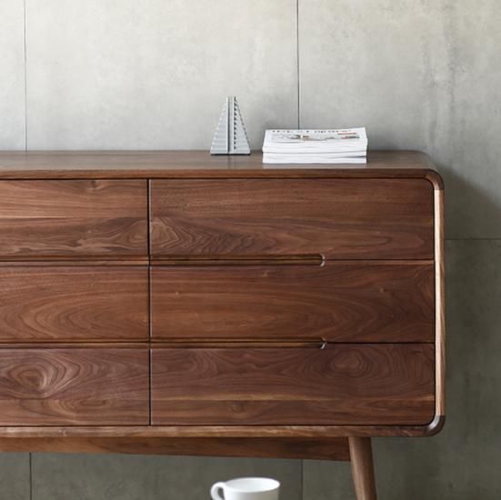 Nordic Style All Solid Wood Nine Bucket Cabinet Bedroom Living Room Locker Drawer Porch Cabinet Storage Simple Modern Cabinet Panel Furniture