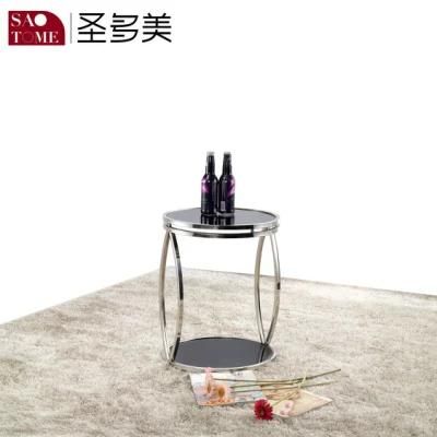 Modern Exquisite and Small Furniture Metal Glass End Table