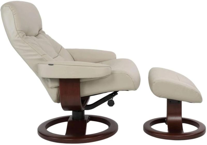 Jky Furniture Modern Design 8 Points Vibration Massage Functions (2 In Ottoman 6 In Chair) Leather Leisure Chair with Ottoman