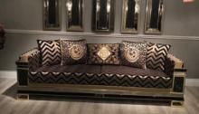 Popular Modern Classic Design Old Style Vintage Leather Chesterfield Sectional Sofa