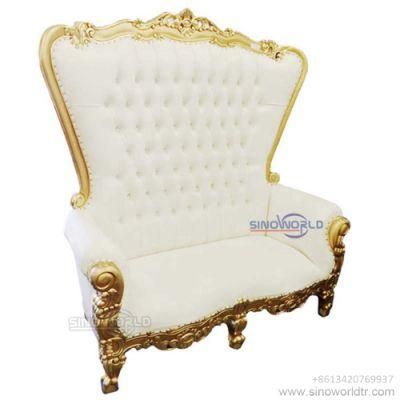 Hotel Wedding High Elegant Purple Classical King Chair Wedding Throne Chairs