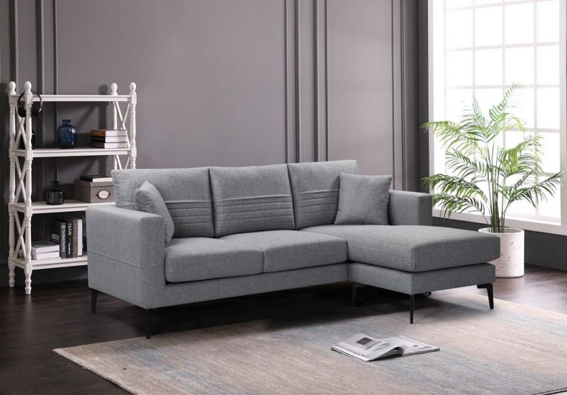 Nova Jssd029 L Shape Corner Return Sofa with Solid Wood Leg
