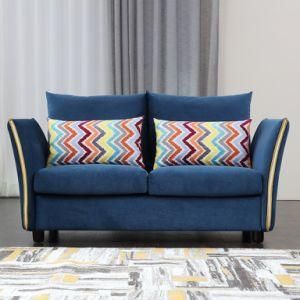 Blue Two Seat Fabric Sofa for Home Furniture