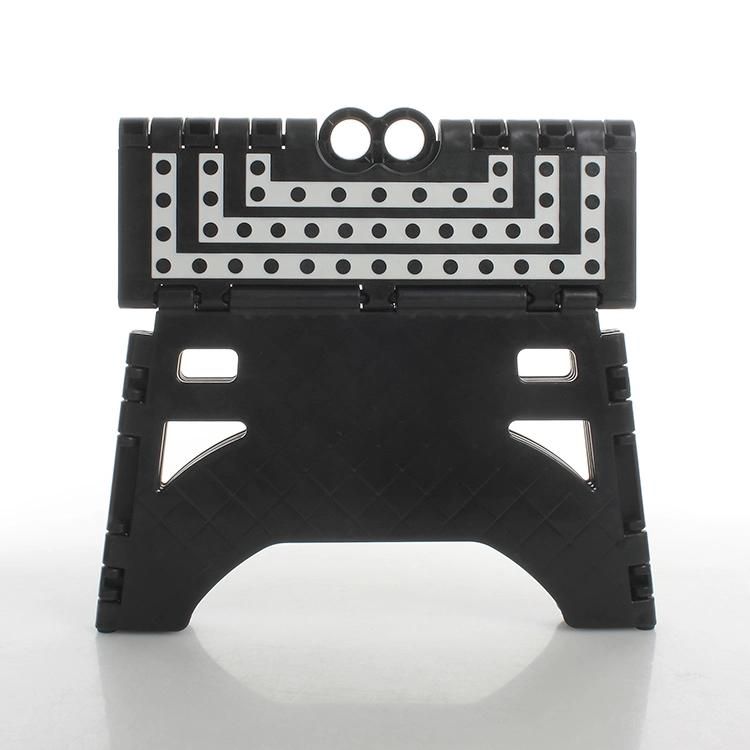 Black and White Super Firm Thick Folding Plastic Stool