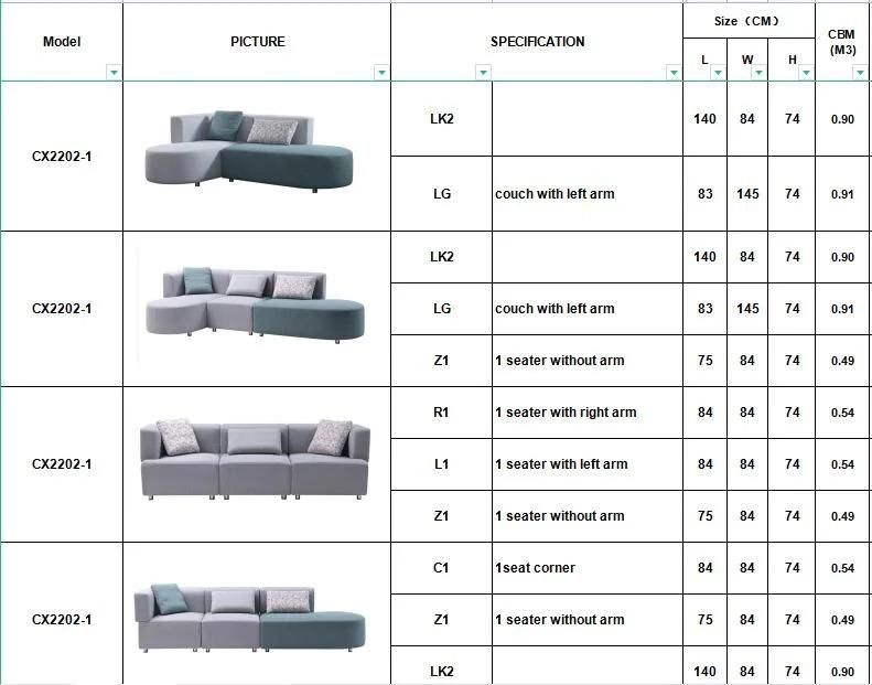 Home Living Room Kids Children Furniture Modern Design Fabric Sectional Wholesale Sofa