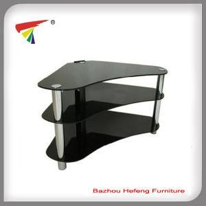 Fashion Design Tempered Glass Corner TV Stand (TV015)